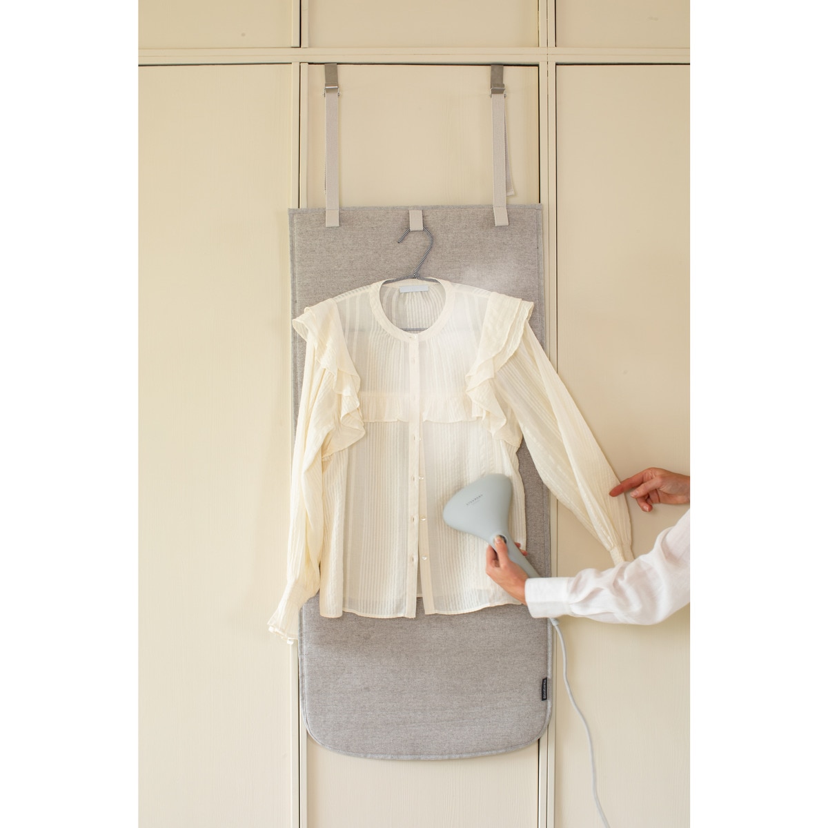 Capa de Lona para Portas de Engomar na Vertical Refresh & Steam - 50x100 cm Cinzento-12