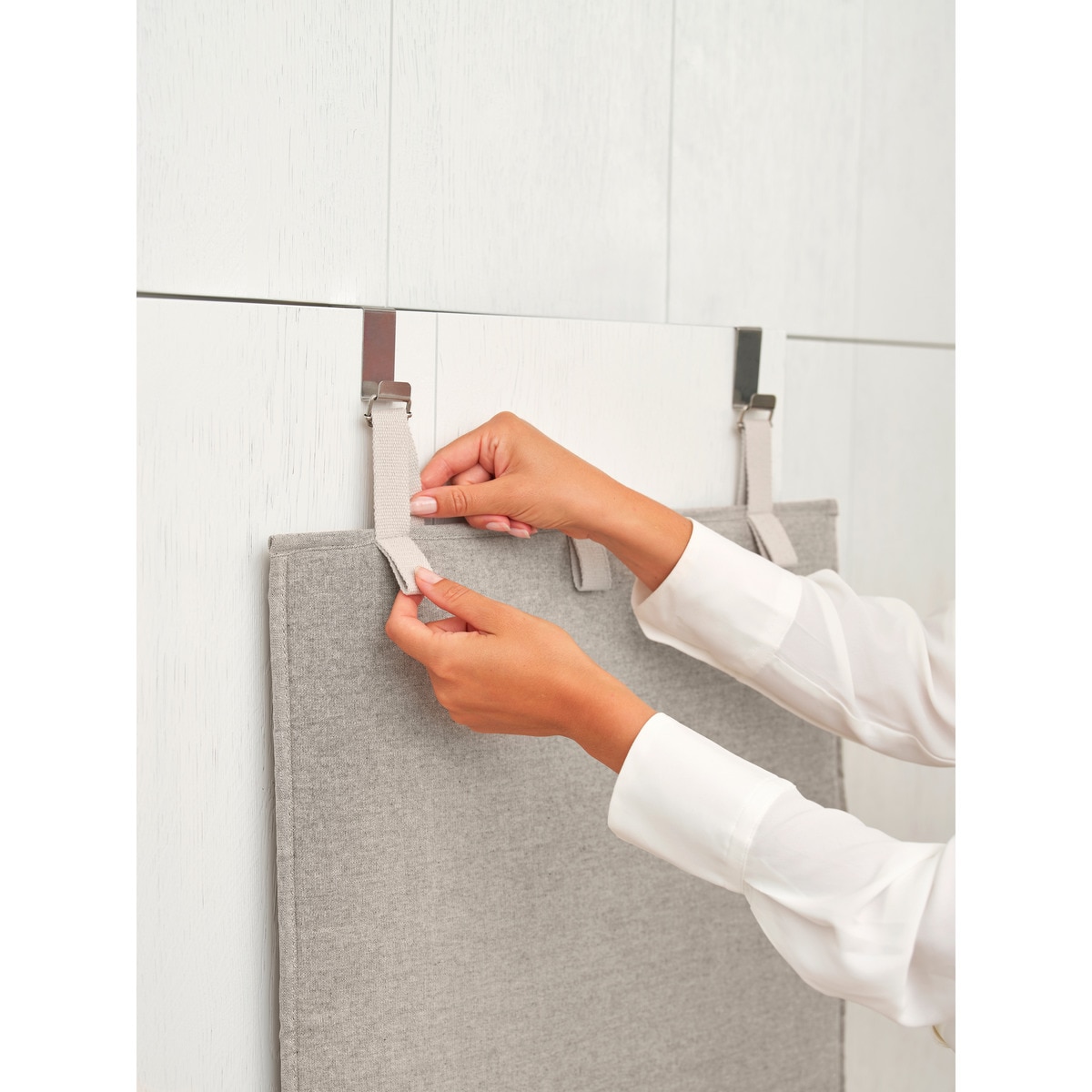 Capa de Lona para Portas de Engomar na Vertical Refresh & Steam - 50x100 cm Cinzento-7