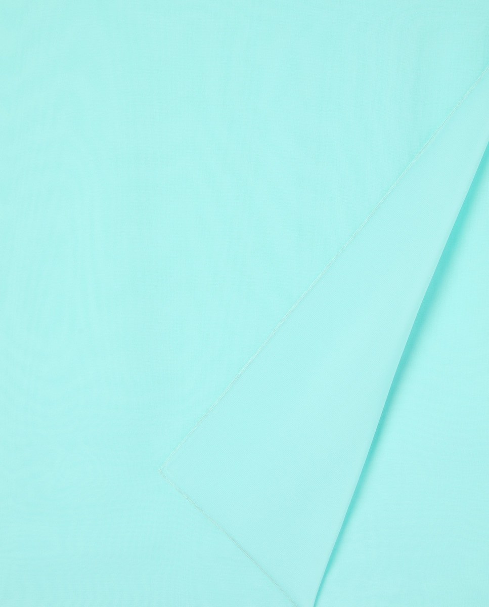 Écharpe em Chiffon com Tato de Seda Verde-claro-2
