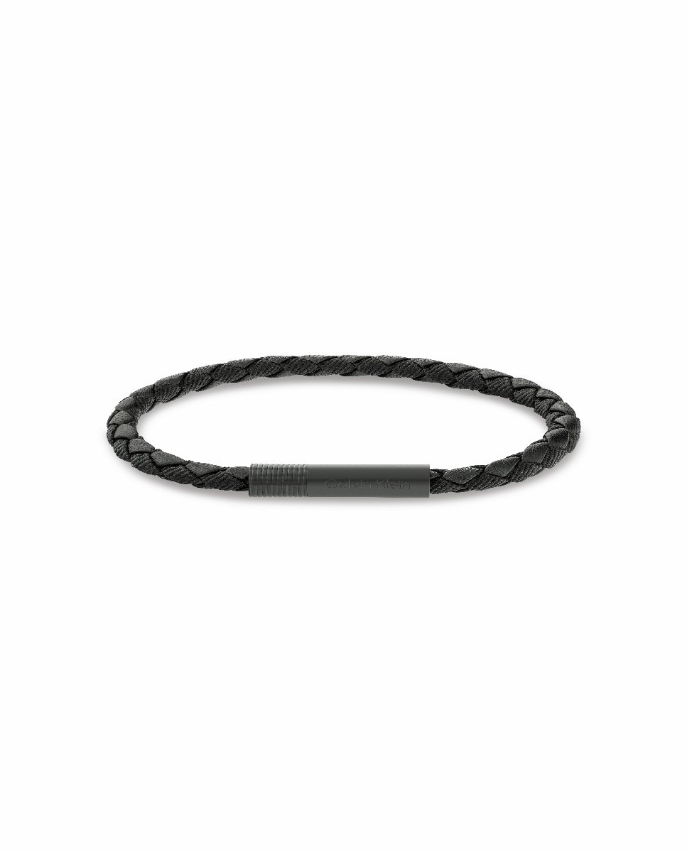 Pulseira Velocity em Pele - Preto Preto-1