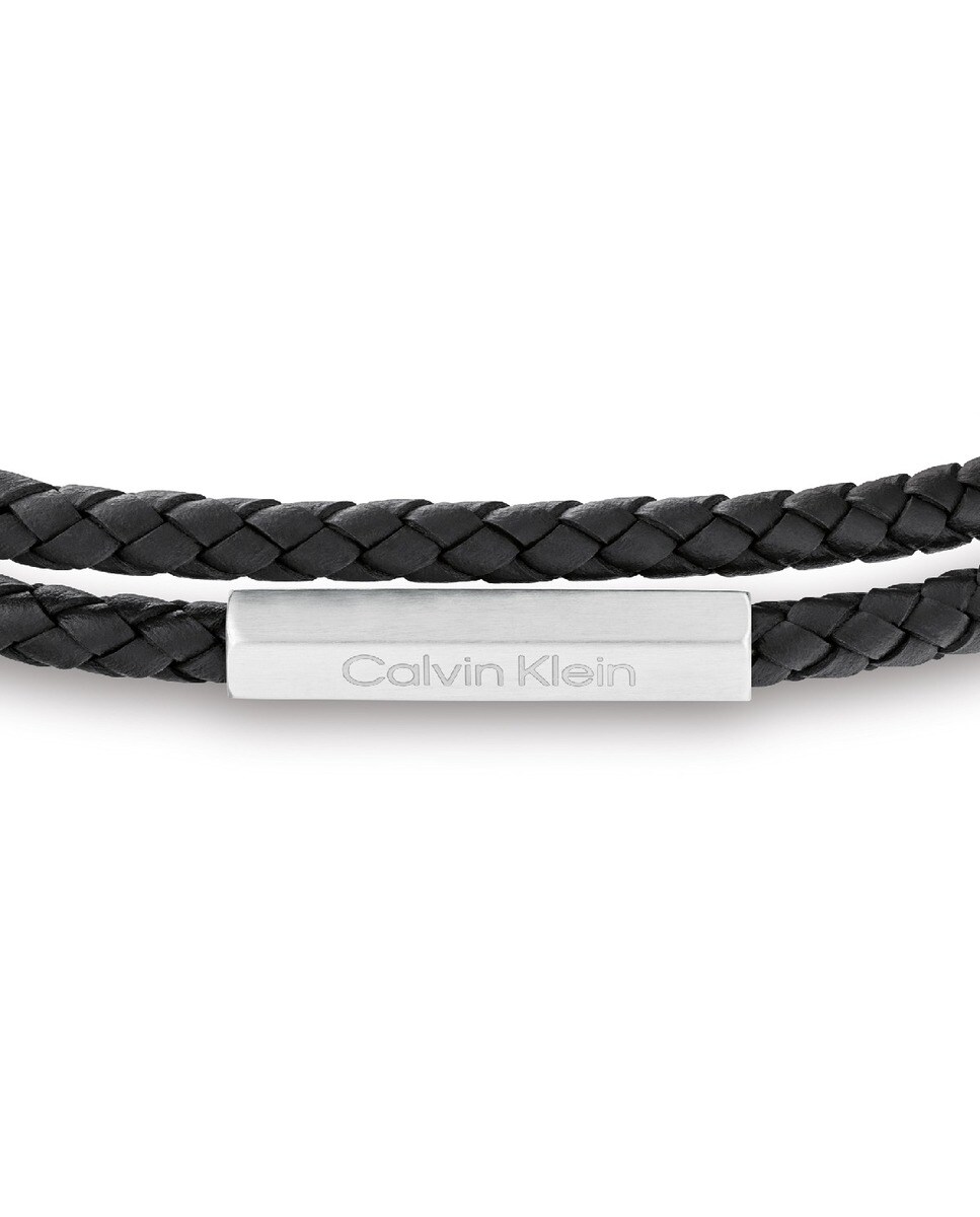 Pulseira Dupla Ajustável em Pele - Preto 2