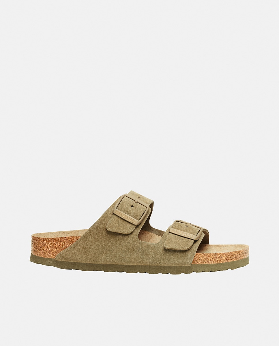 Sandalias planas Arizona de mujer en ante · Birkenstock · El Corte