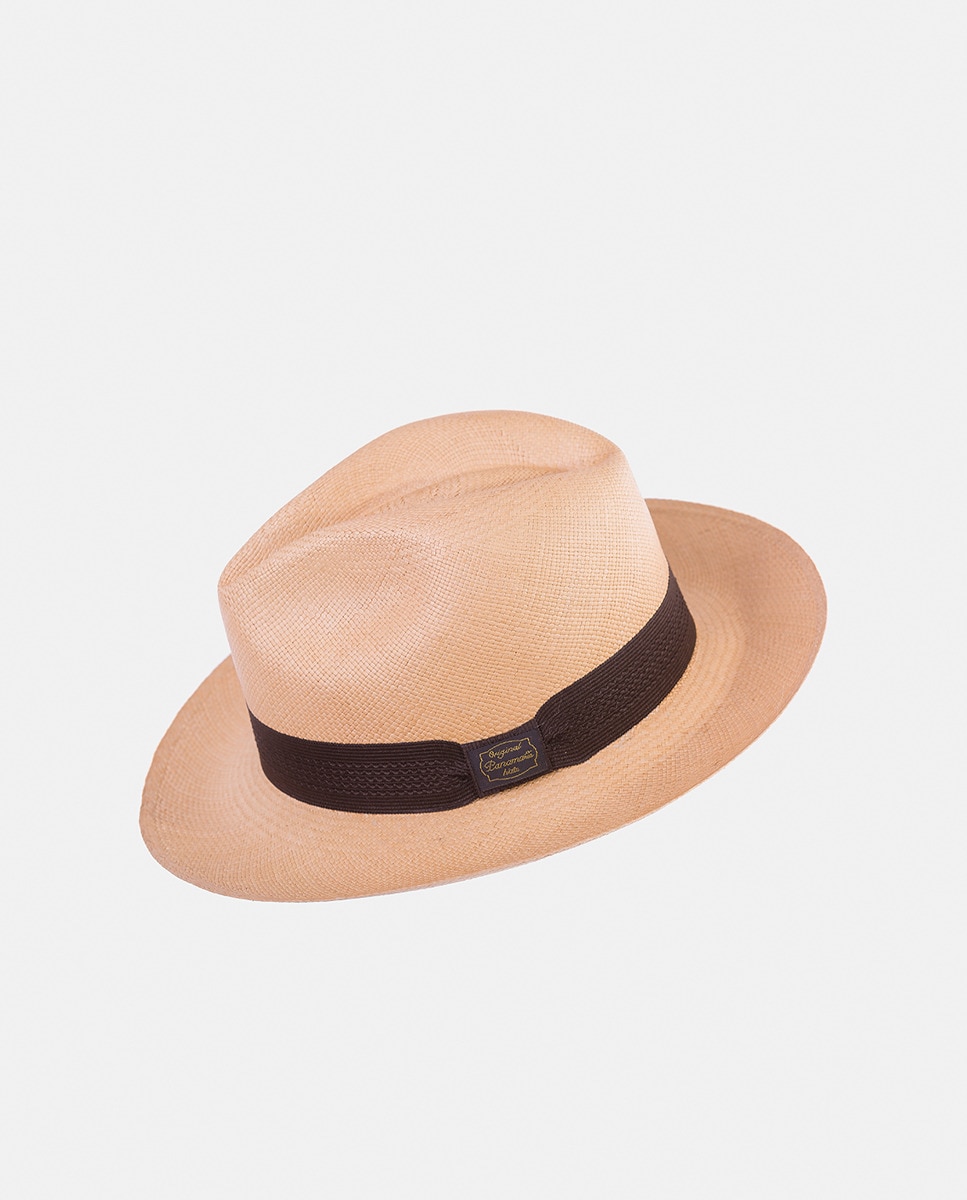 Imagem 0 de Chapéu de Palha Toquilla Feito à Mão - Bege