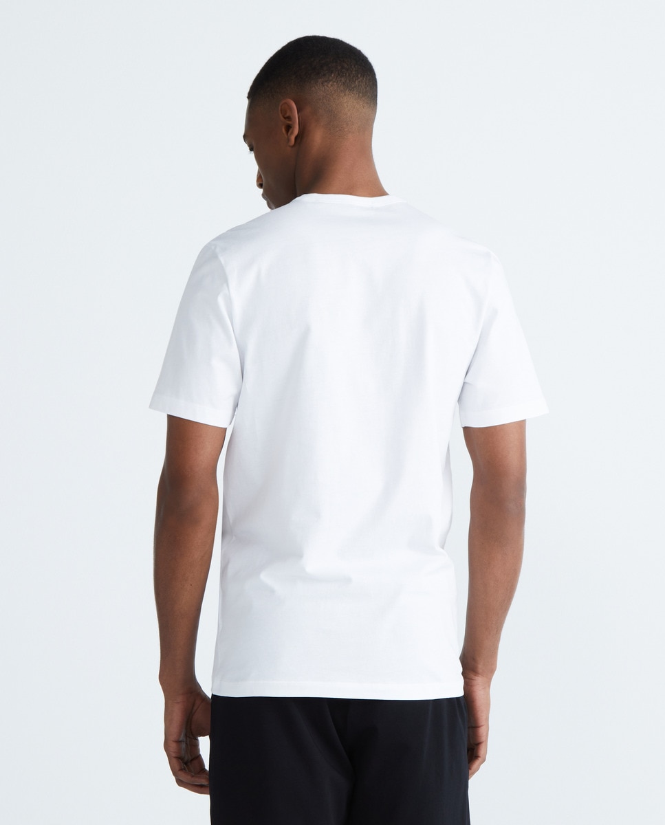 Pack de Três T-shirts em Algodão Branco-3