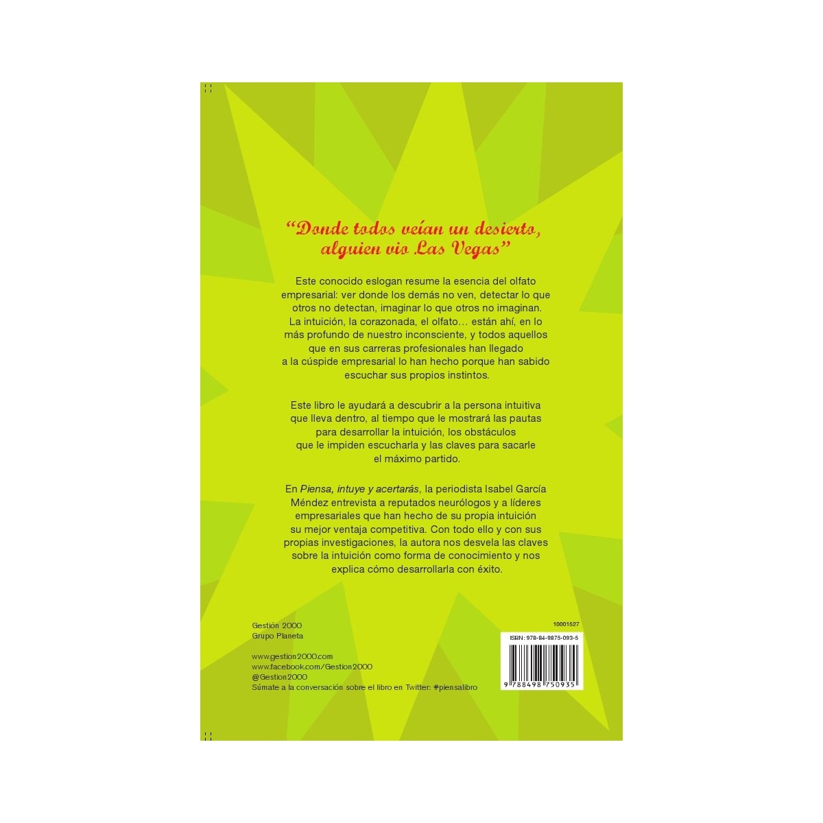 Piensa, intuye y acertarás: Aprende a desarrollar tu intuición (Capa mole com abas) 2