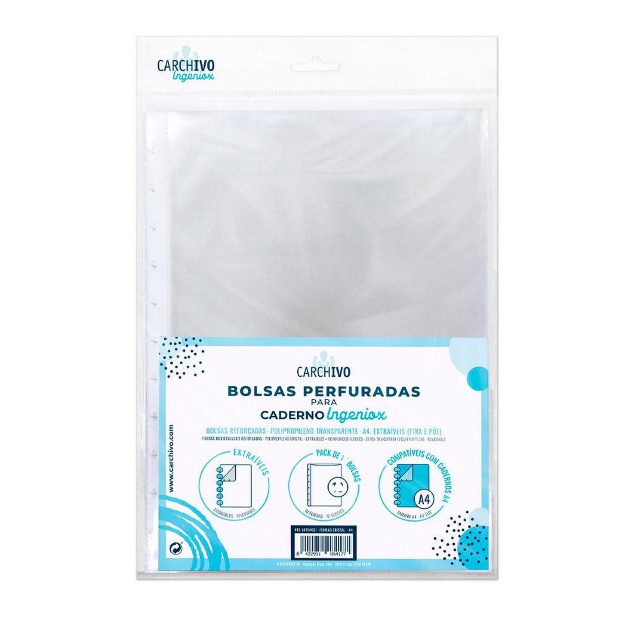 Pack de 5 Bolsas Perfuradas A4 1