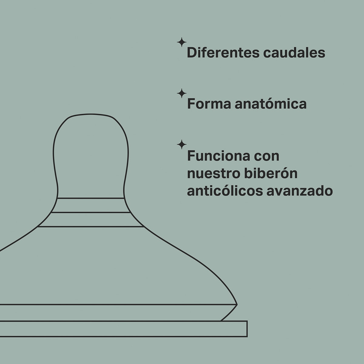 Tetinas Tommee Tippee Advanced Anti Colic, Flujo Rápido Blanco-4