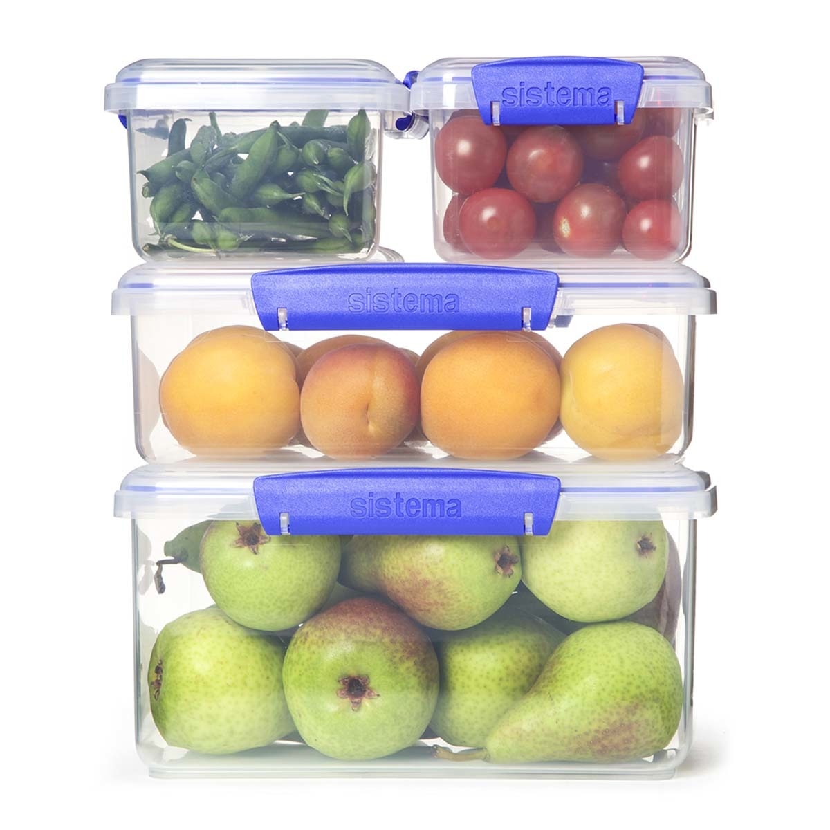 Set 6 herméticos KLIP IT + Sistema Azul-11