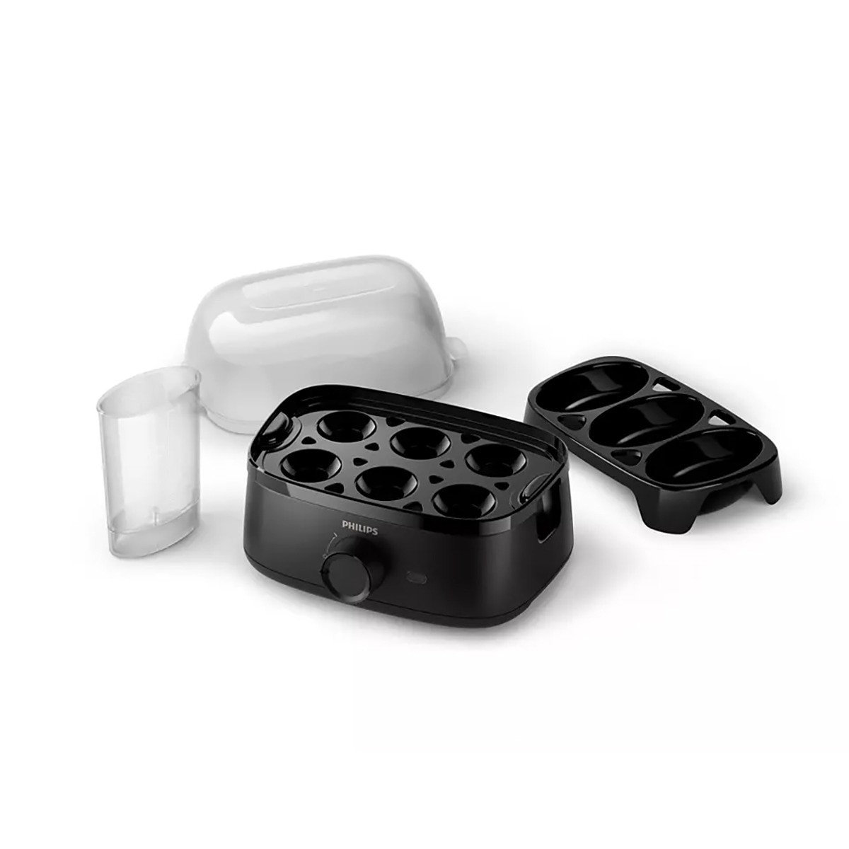 Cuecehuevos Philips Egg Cooker 3000 Series con capacidad para 6 huevos Negro-3
