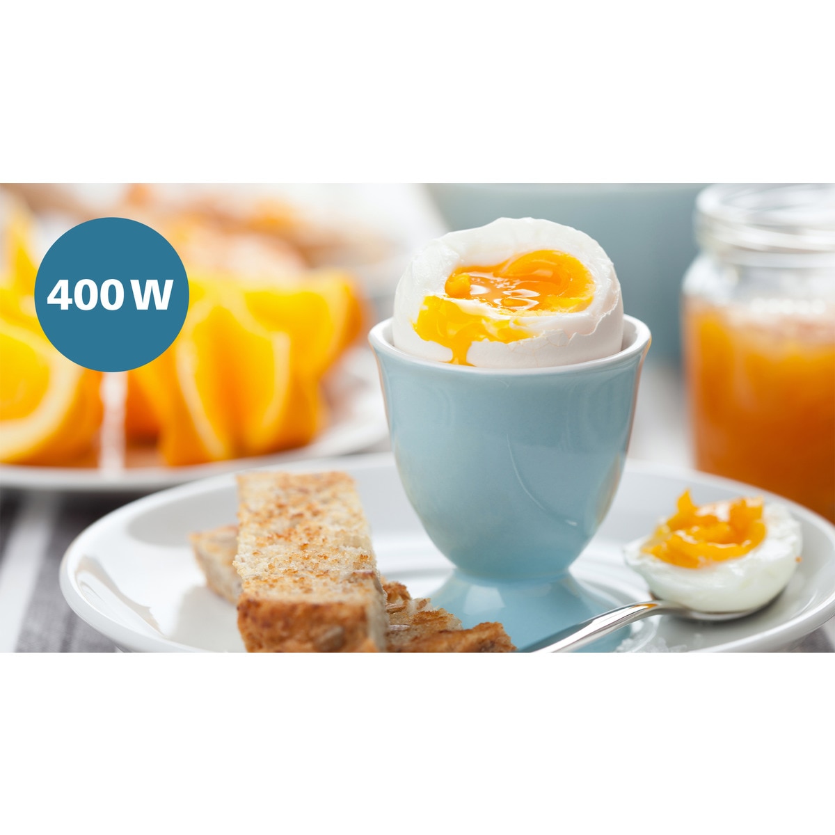 Cuecehuevos Philips Egg Cooker 3000 Series con capacidad para 6 huevos Negro-15