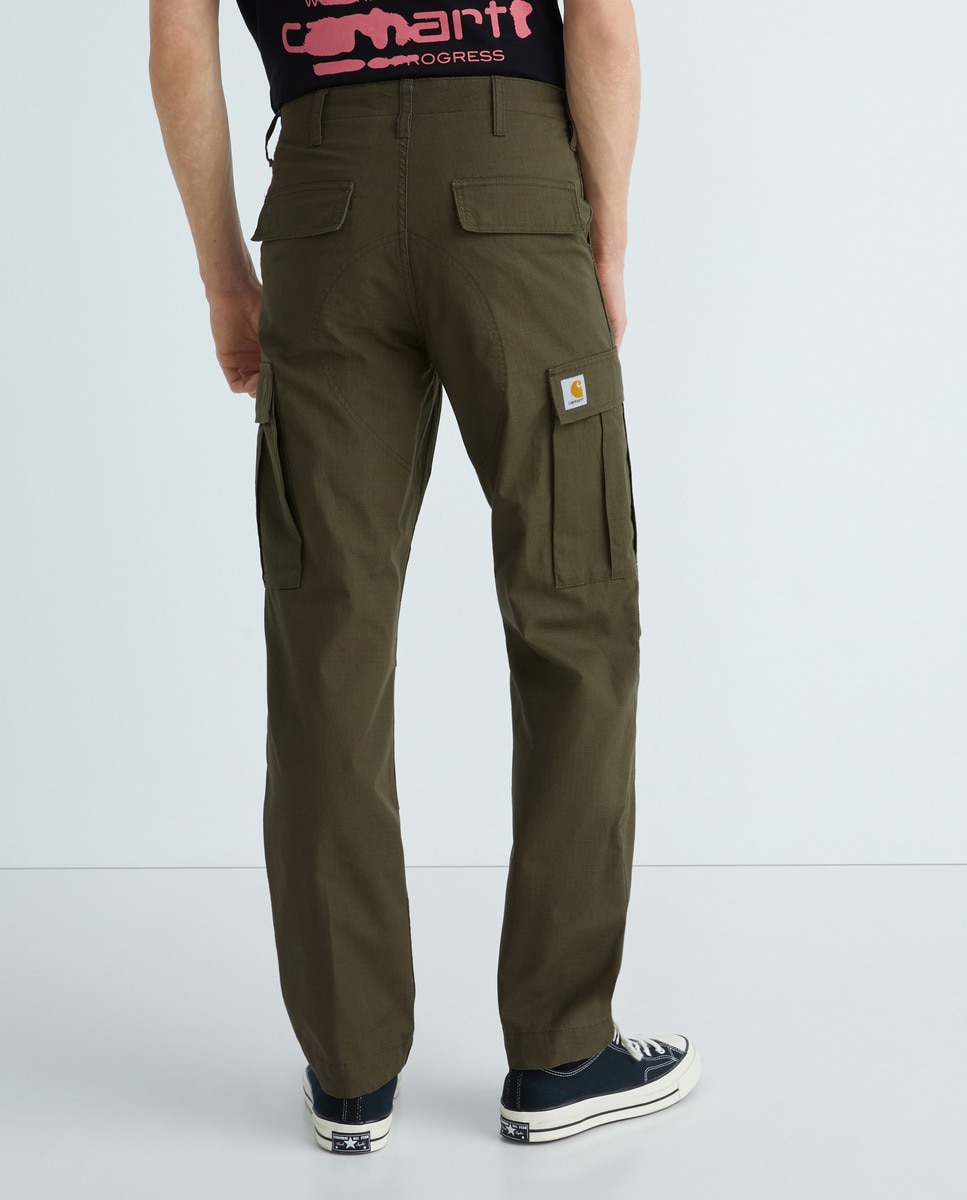 Jeans Work Loose Fit Verde-3