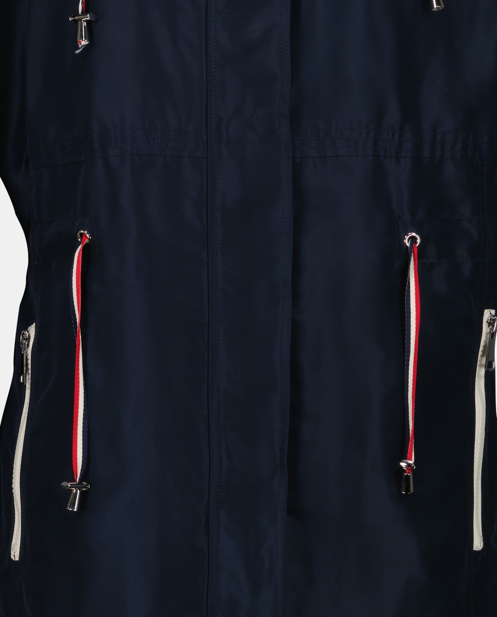 Parka lisa com capuz Azul-marinho-5