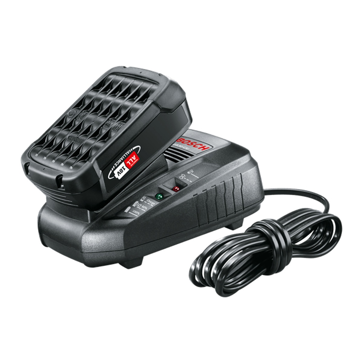 Set de Iniciación Batería 2,5 Ah + Cargador 18 V Power for All Negro-2