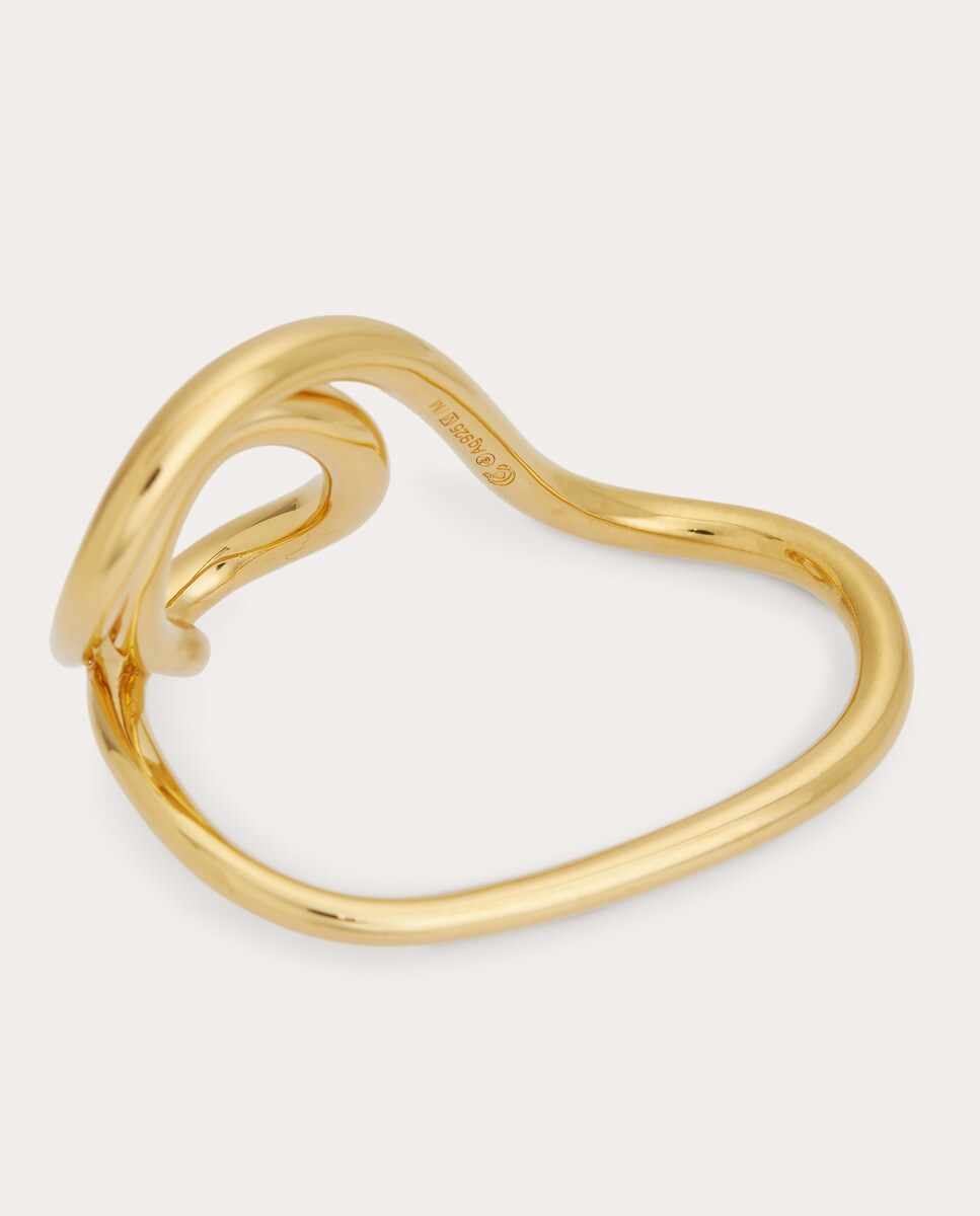 Anillo Double Lasso de plata Oro-3