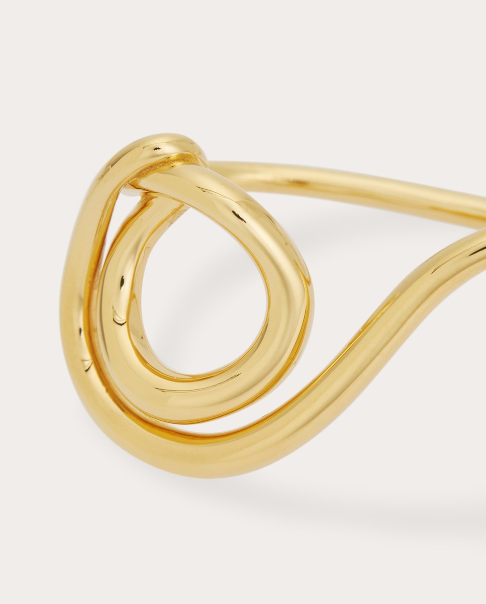 Anillo Double Lasso de plata Oro-2