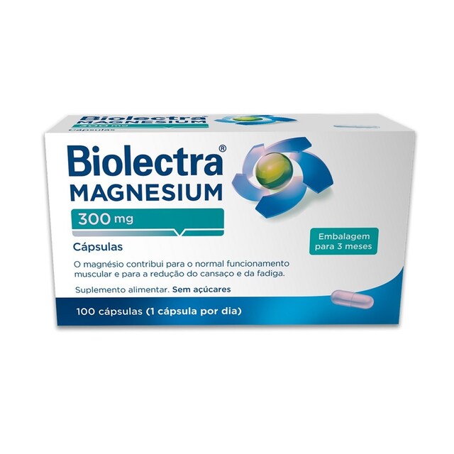Imagem 0 de Biolectra Magnésio 300 mg - 100 Cápsulas