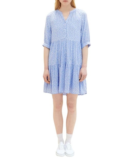 Imagen 0 de Vestido media manga volantes