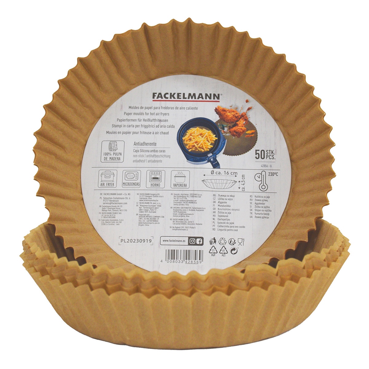 Imagem 0 de Conjunto de 50 Moldes Redondos para Fritadeira Cooking- Airfyer