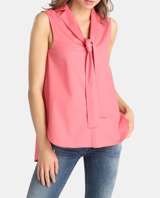 Imagen 0 de Blusa sin mangas de mujer Emporio Armani con lazada