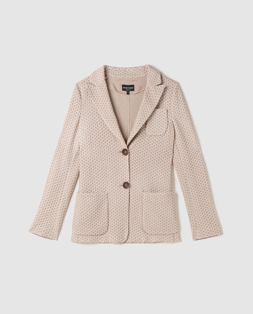 Imagen 0 de Blazer de corte clásico de mujer en punto