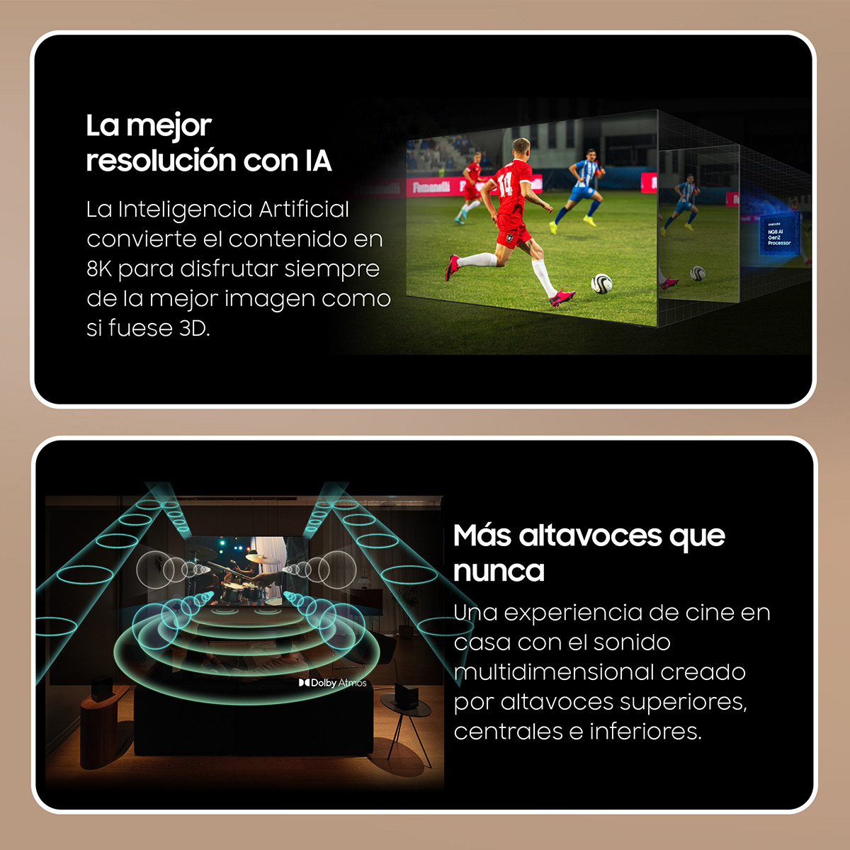 TV Neo QLED 8K 163 cm (65") Samsung TQ65QN900DTXXC 8K AI Upscalling Pro con Inteligencia Artificial Smart TV Negro-5
