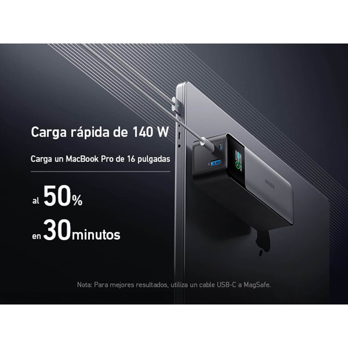 Batería externa Anker 737 Power Bank (PowerCore 24K) 24000 mAh Plata-4