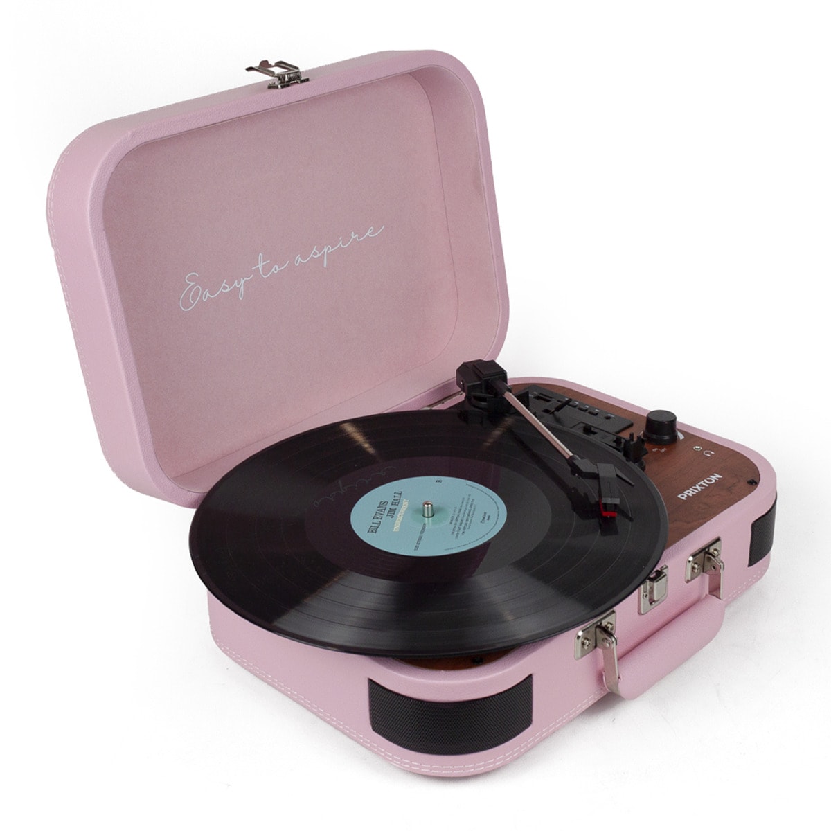 Tocadiscos Bluetooth convertidor Prixton VC600 azul Rosa-3