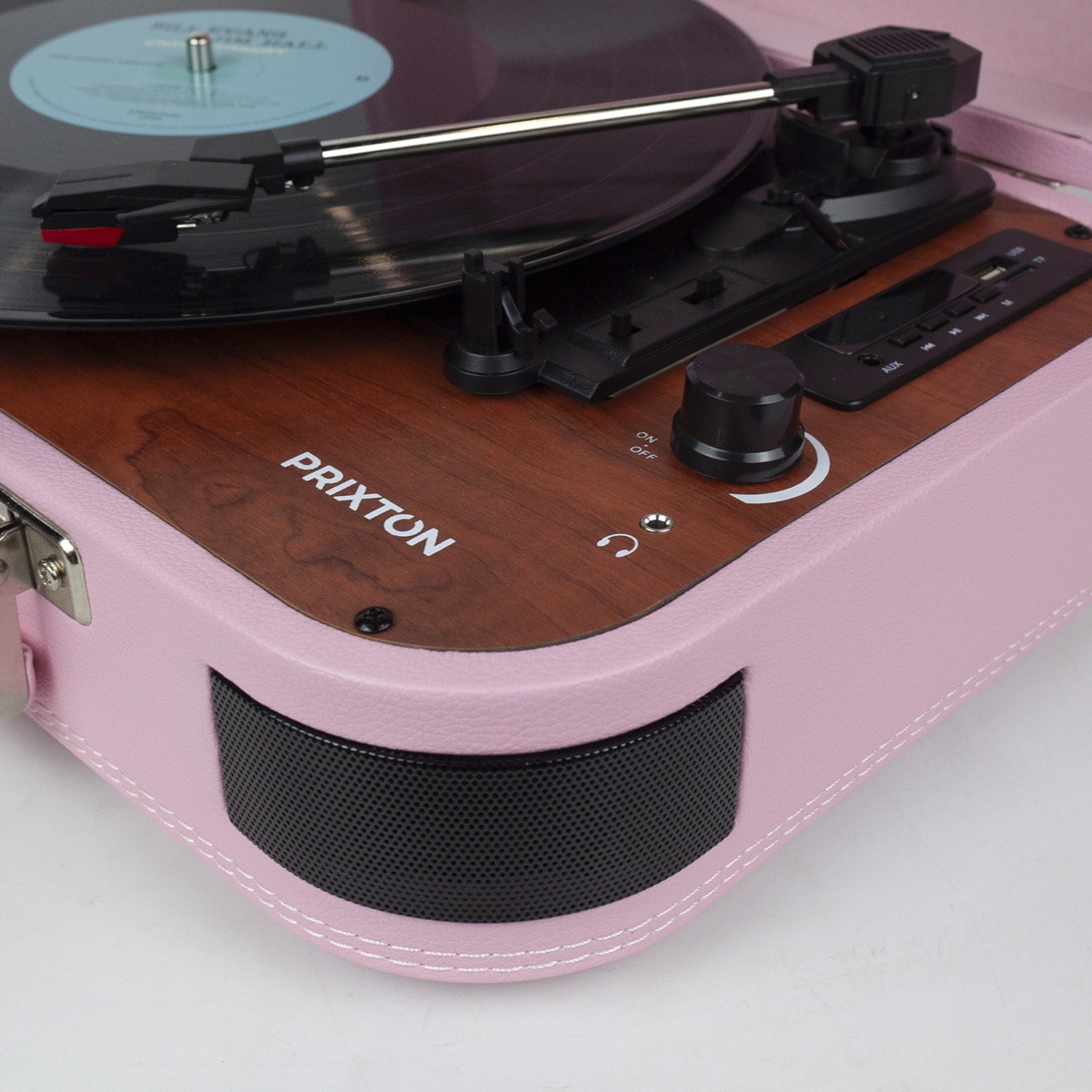 Tocadiscos Bluetooth convertidor Prixton VC600 azul Rosa-11