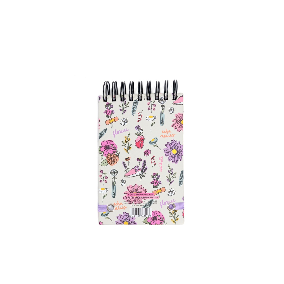 Bloco Mini com Argolas Enfermera En Apuros Blossom 3