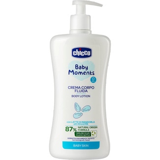 crema corporal infantil Baby Moments con leche de almendras dosificador 500 ml - Chicco