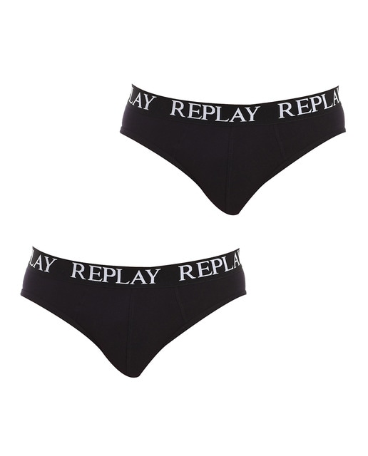 Imagen 0 de Pack-2 Slips Replay estampados con cinturilla logo marca
