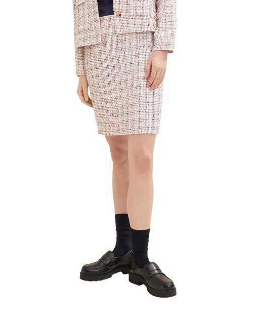 Imagen 0 de Falda corta tubo tweed