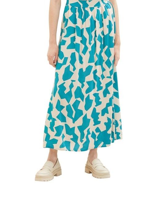 Imagen 0 de Maxi falda estampado abstracto