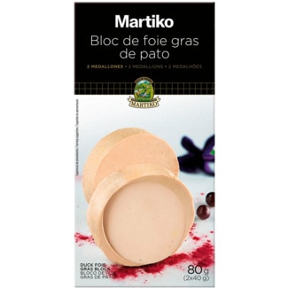 Bloco Foie Gras de Pato 2x40 g unidade 80 g - Martiko