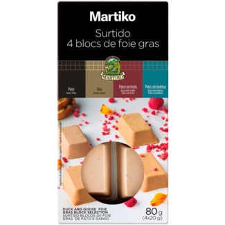 Sortido de Bloco Foie Gras Pack 4 unidade 80 g - Martiko