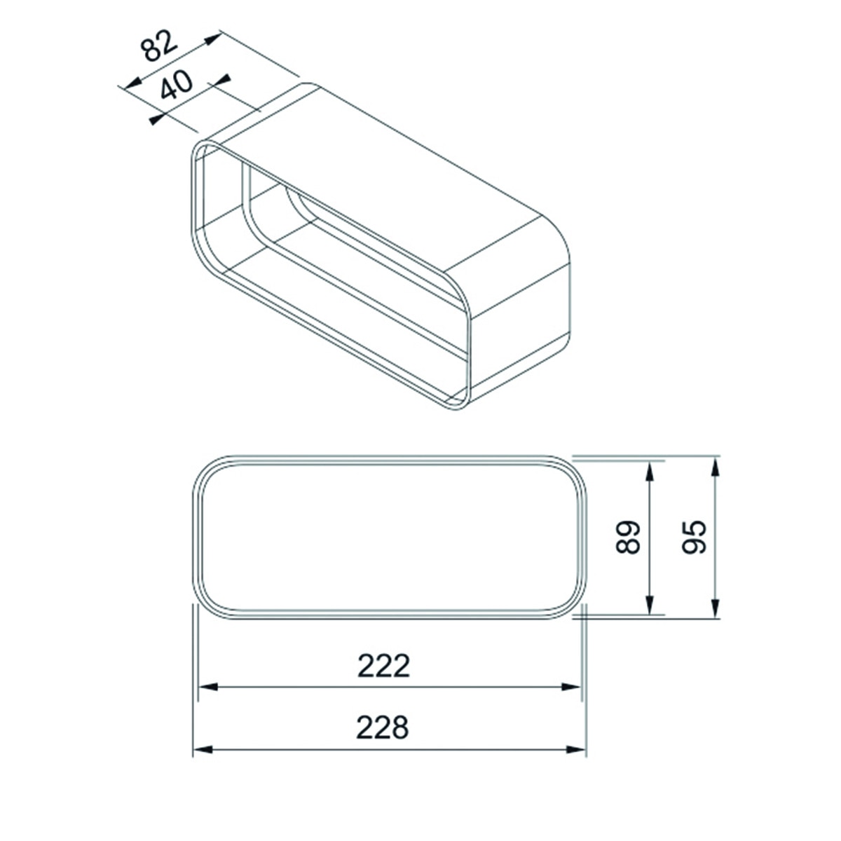 Conector plano Franke para campanas - 1120711902 2