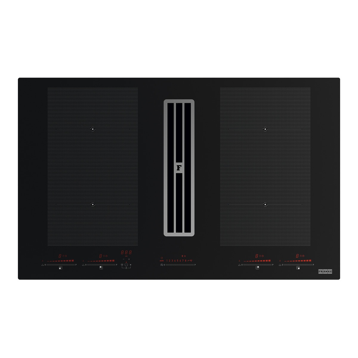 Placa inducción Franke con 4 zonas de cocción, con extractor integrado - 3400705336 Cristal negro-2