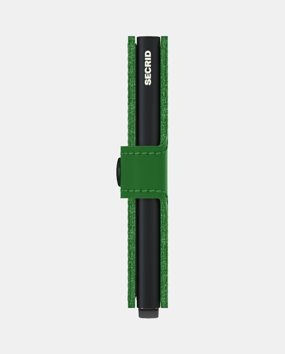 Porta-Cartões em Pele Vintage com Proteção RFID Verde-5