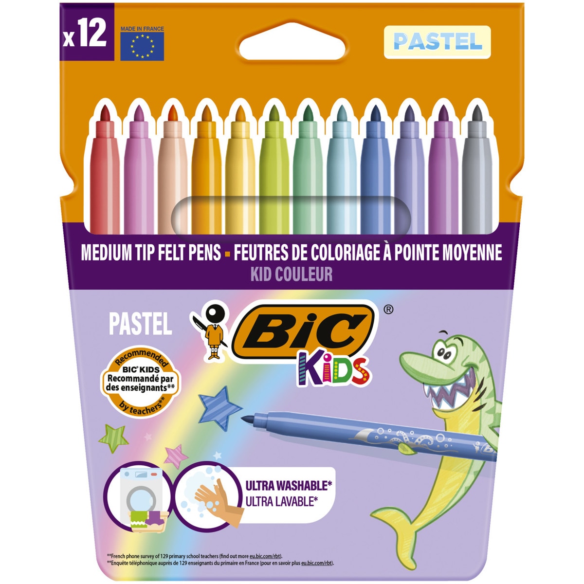 Imagem 0 de Pack 12 Marcadores Kid Couleur Pastel