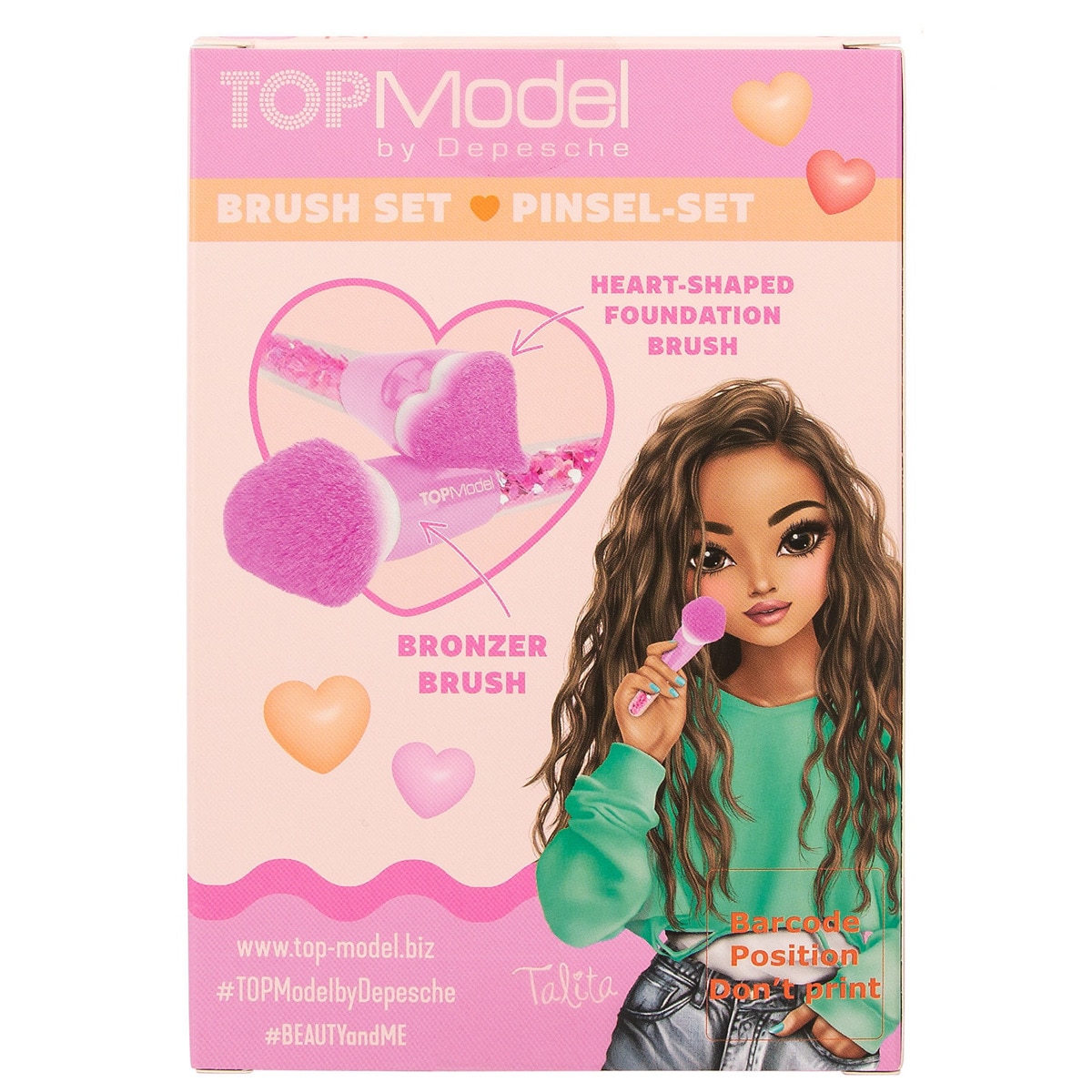 Set de brochas corazón Beauty and Me TOPModel 5