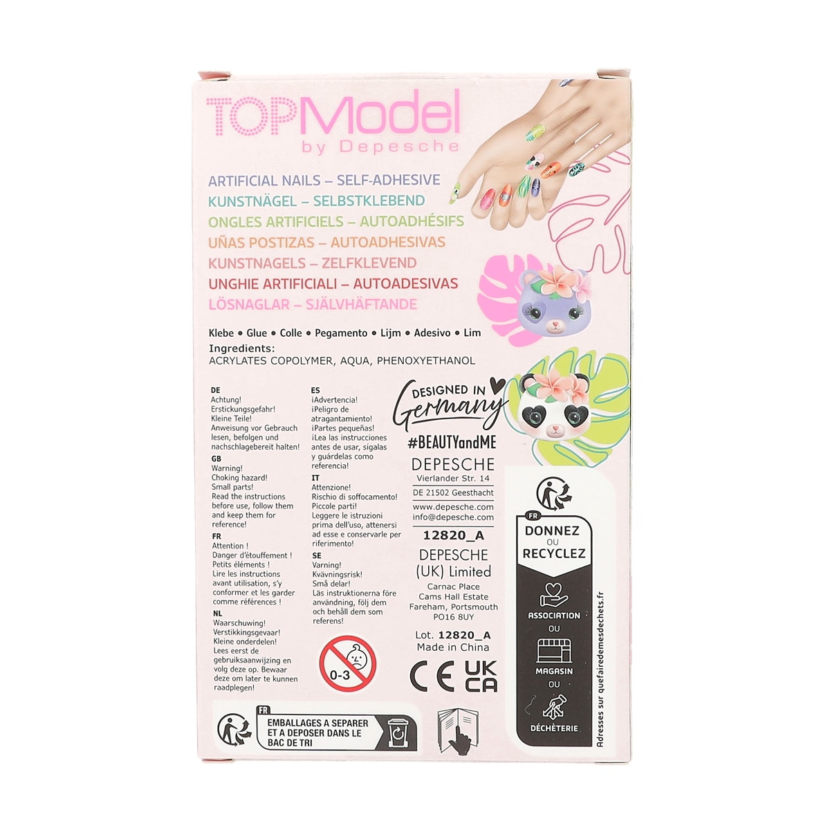 Uñas artificiales puntiagudas Beauty and Me TOPModel 4