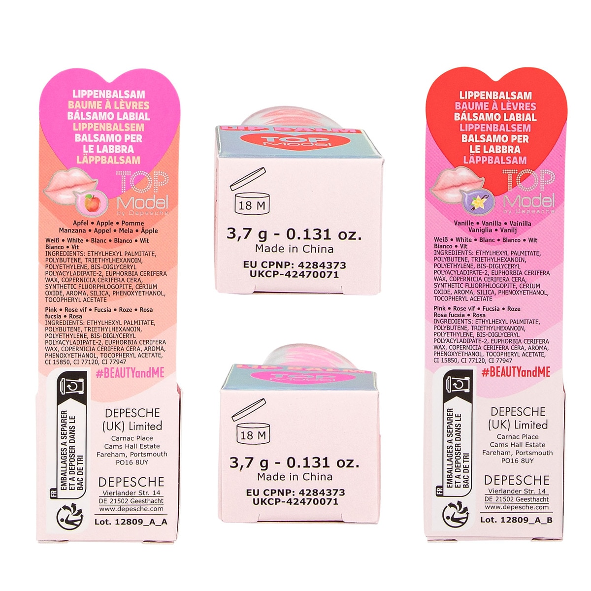 Bálsamo labial corazón Beauty and Me TOPModel Surtido-4