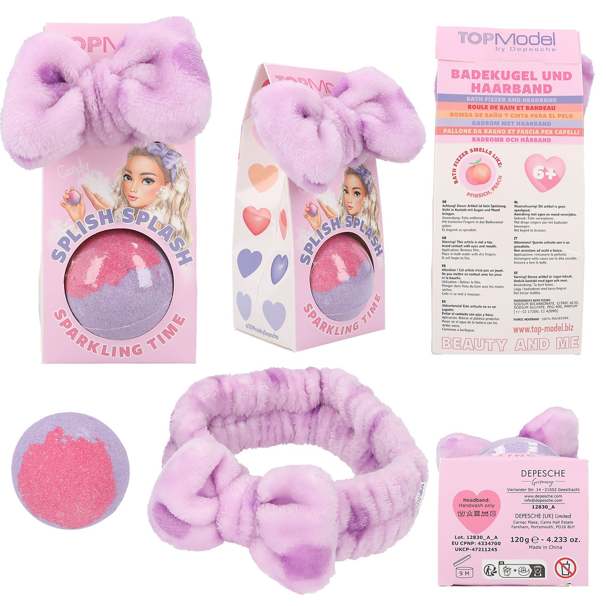 Bomba de baño y cinta Beauty and Me TOPModel Surtido-3