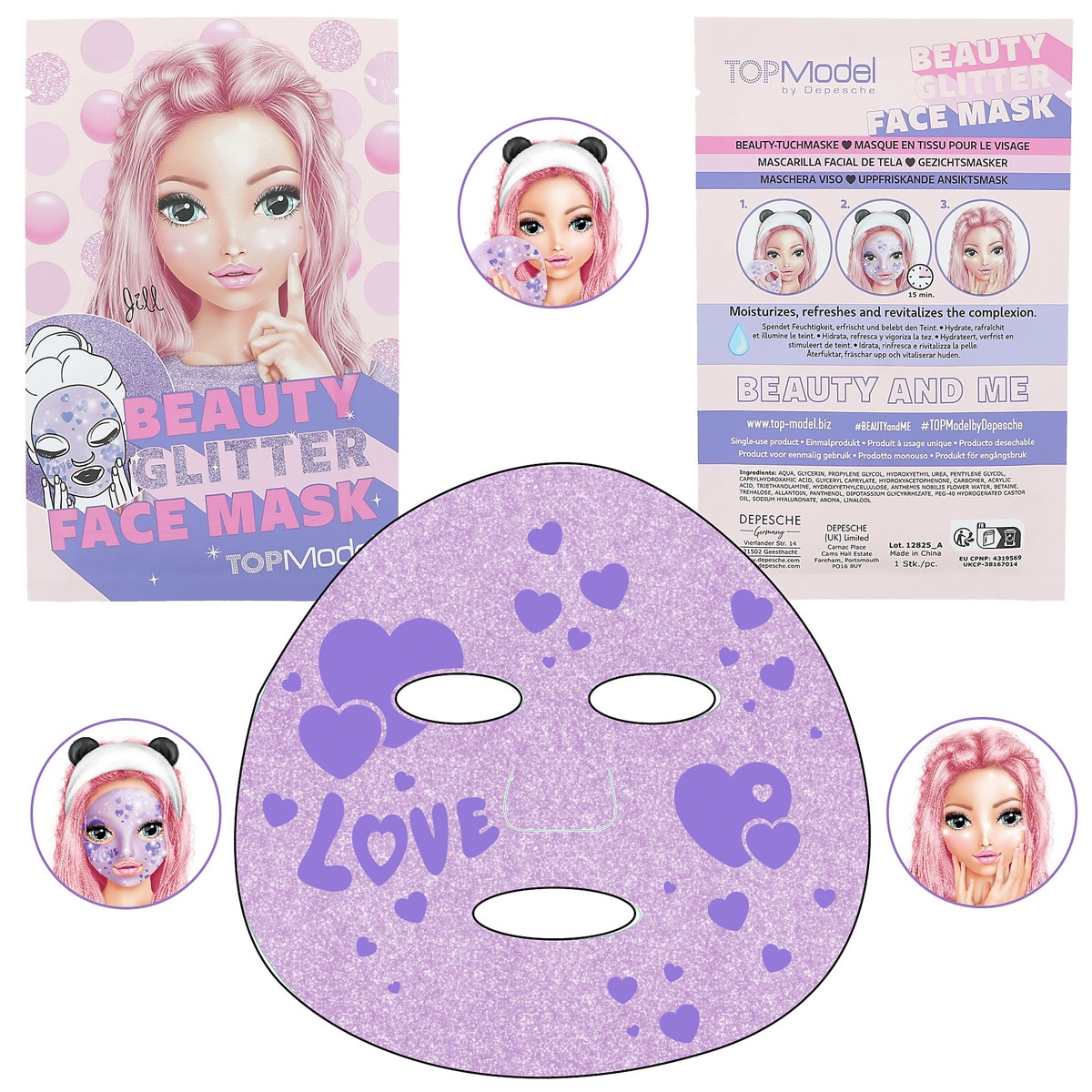 Mascara facial purpurina Beauty and Me TOPModel Sortido-5