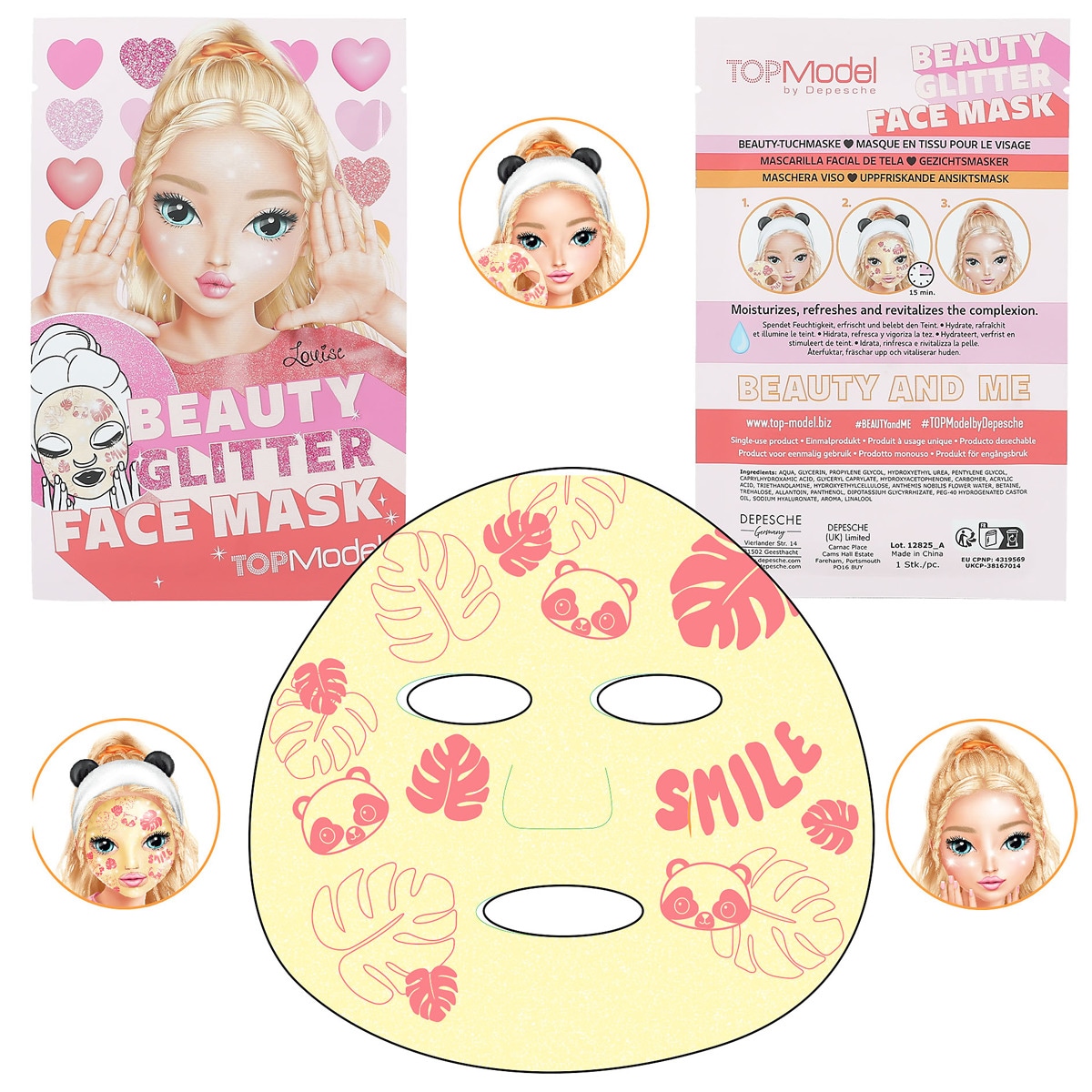 Mascara facial purpurina Beauty and Me TOPModel Sortido-4