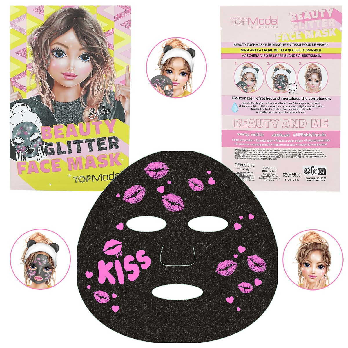 Mascara facial purpurina Beauty and Me TOPModel Sortido-3