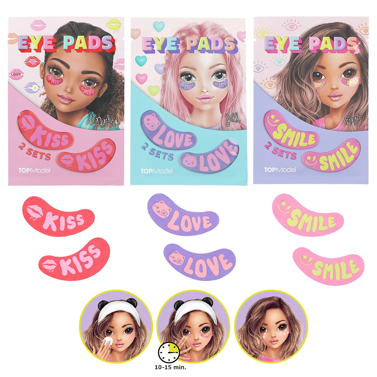 Parches para ojos impresos Beauty and Me TOPModel Surtido-1