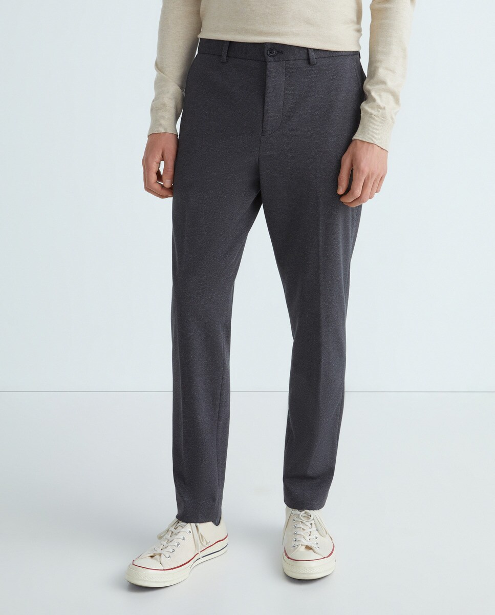 Calças de Fato Slim Fit Cinzento-escuro-2