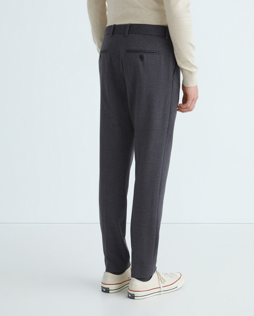 Calças de Fato Slim Fit Cinzento-escuro-3