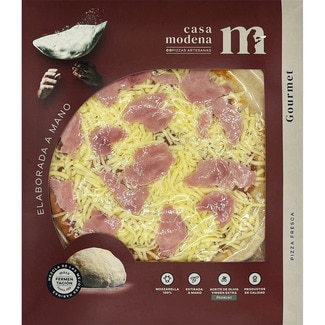 pizza de jamón y queso envase 395 g - Casa Modena